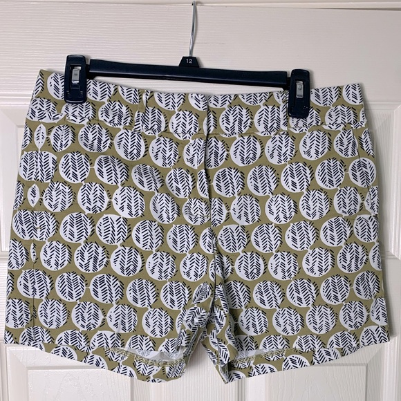 Ann Taylor Factory Pants - Ann Taylor | Signature Patterned Cotton Spandex Blend Shorts - 4
